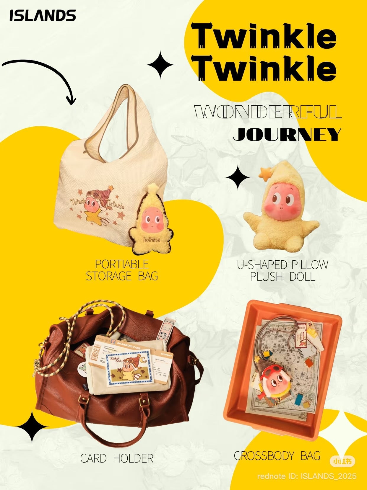 [pre order] Twinkle Twinkle Wonderful Journey Series-U-shape pillow plush doll