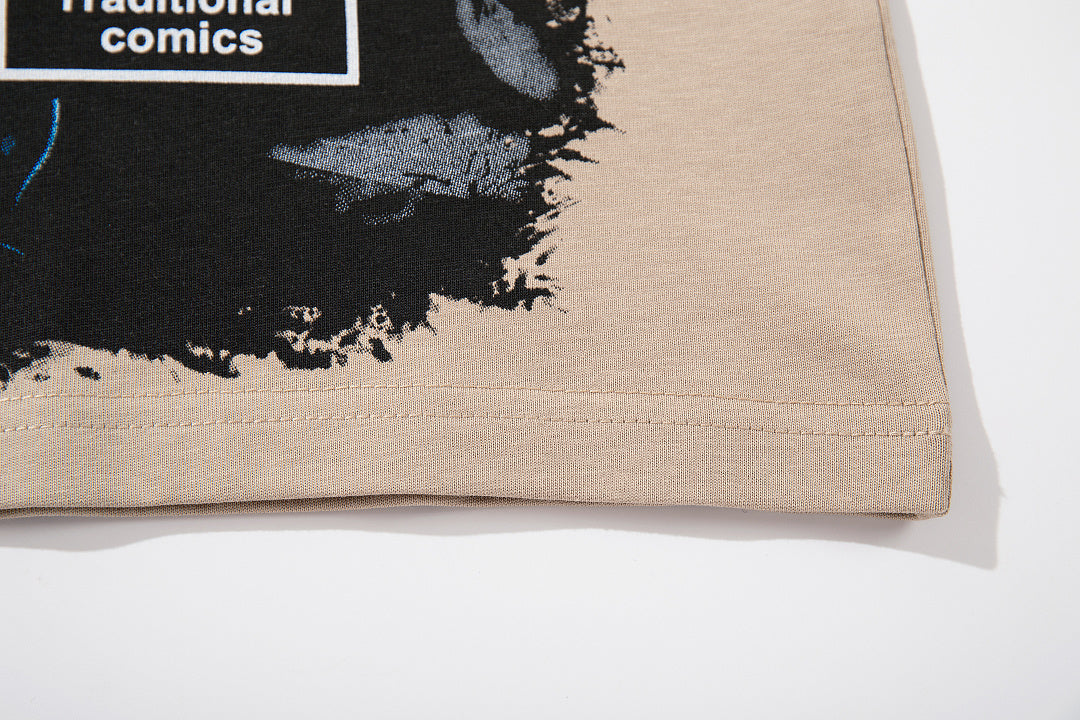 Supply Street Division Rhinestone Graphic Oversized T-Shirt