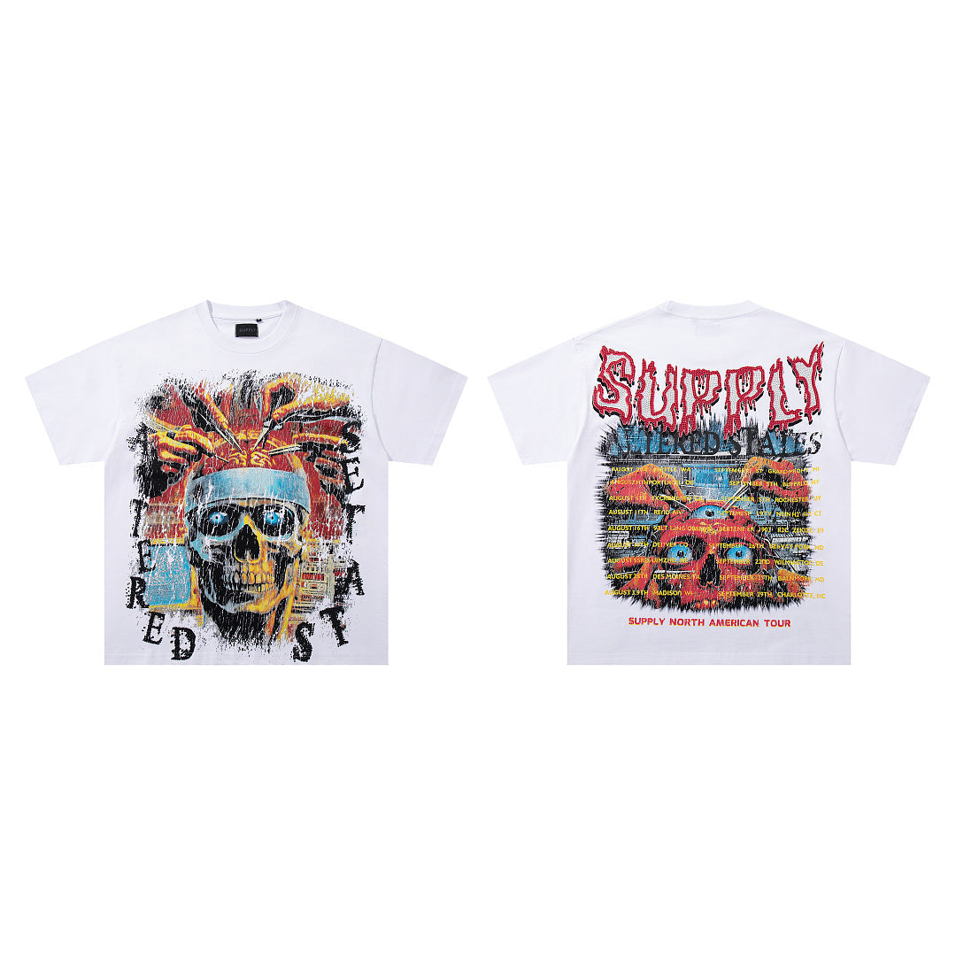 Supply District Flash Rhinestone Oversized Street Tee