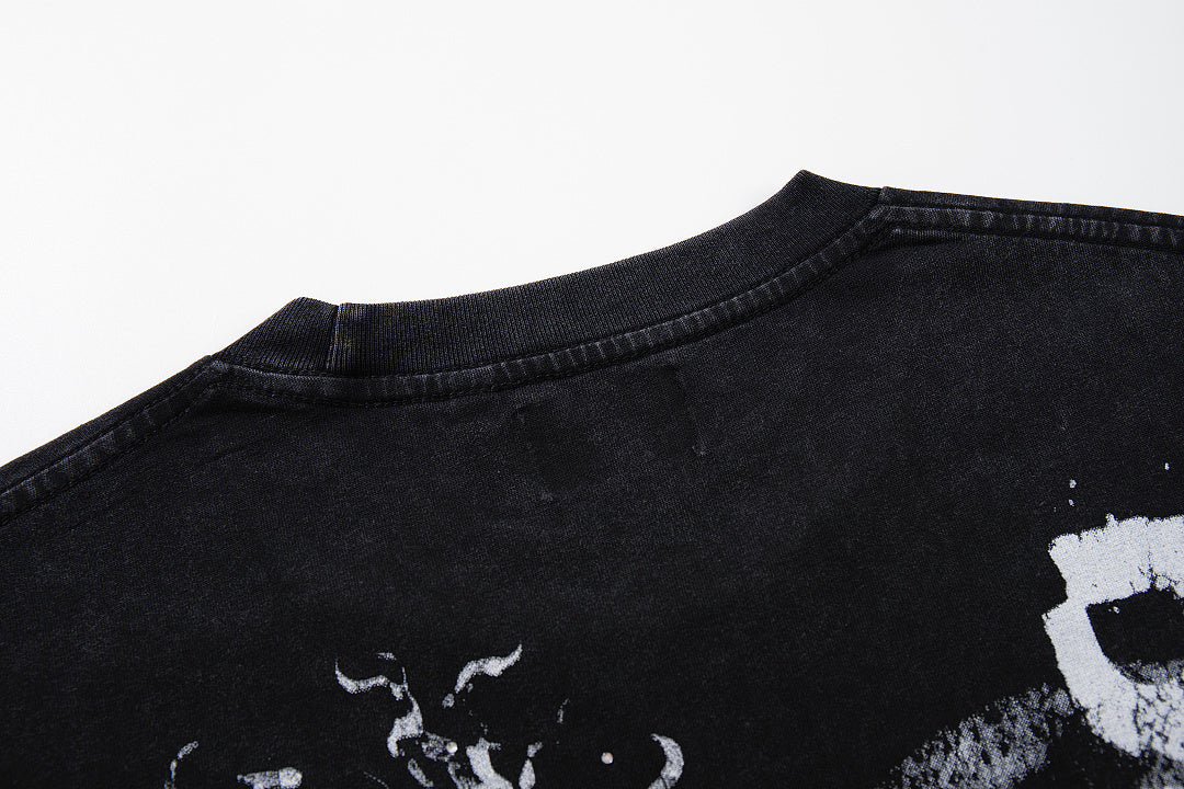 Supply District Rhinestone Graphic Oversized Streetwear Tee