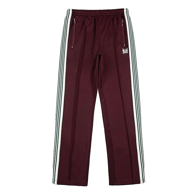 Needles Embroidered Butterfly Pants Japanese Simple unisex casual pants suitable for all seasons, trendy straight leg pants (2)