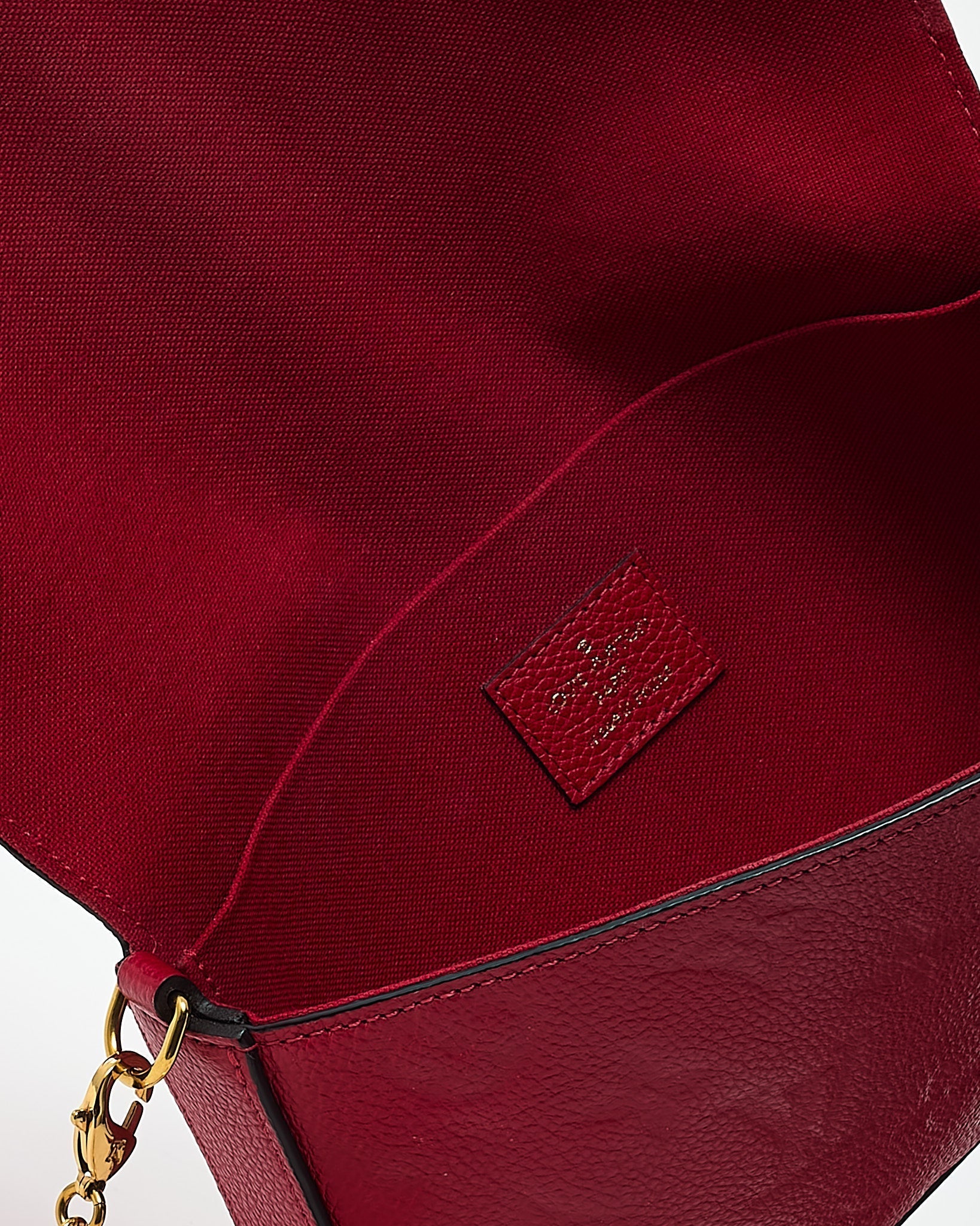 Louis Vuitton Red Monogram Empreinte Leather Felicie Pochette Crossbody Bag