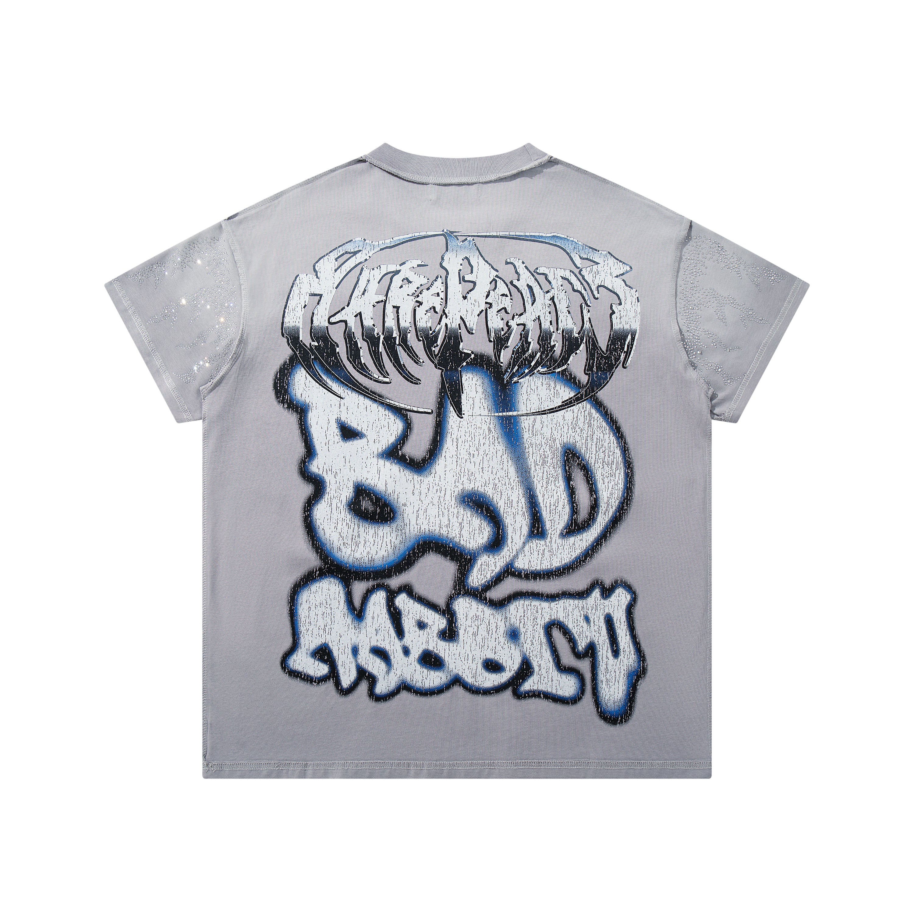 Rare Peace Bad Habit Panther Graphic Graffiti Streetwear Short Sleeve Tee