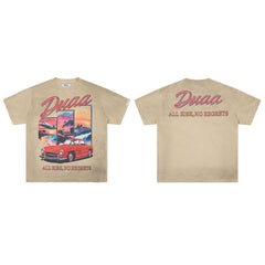 DUAA All Risk No Regrets Luxury Retro Lifestyle Collage Graphic Tee