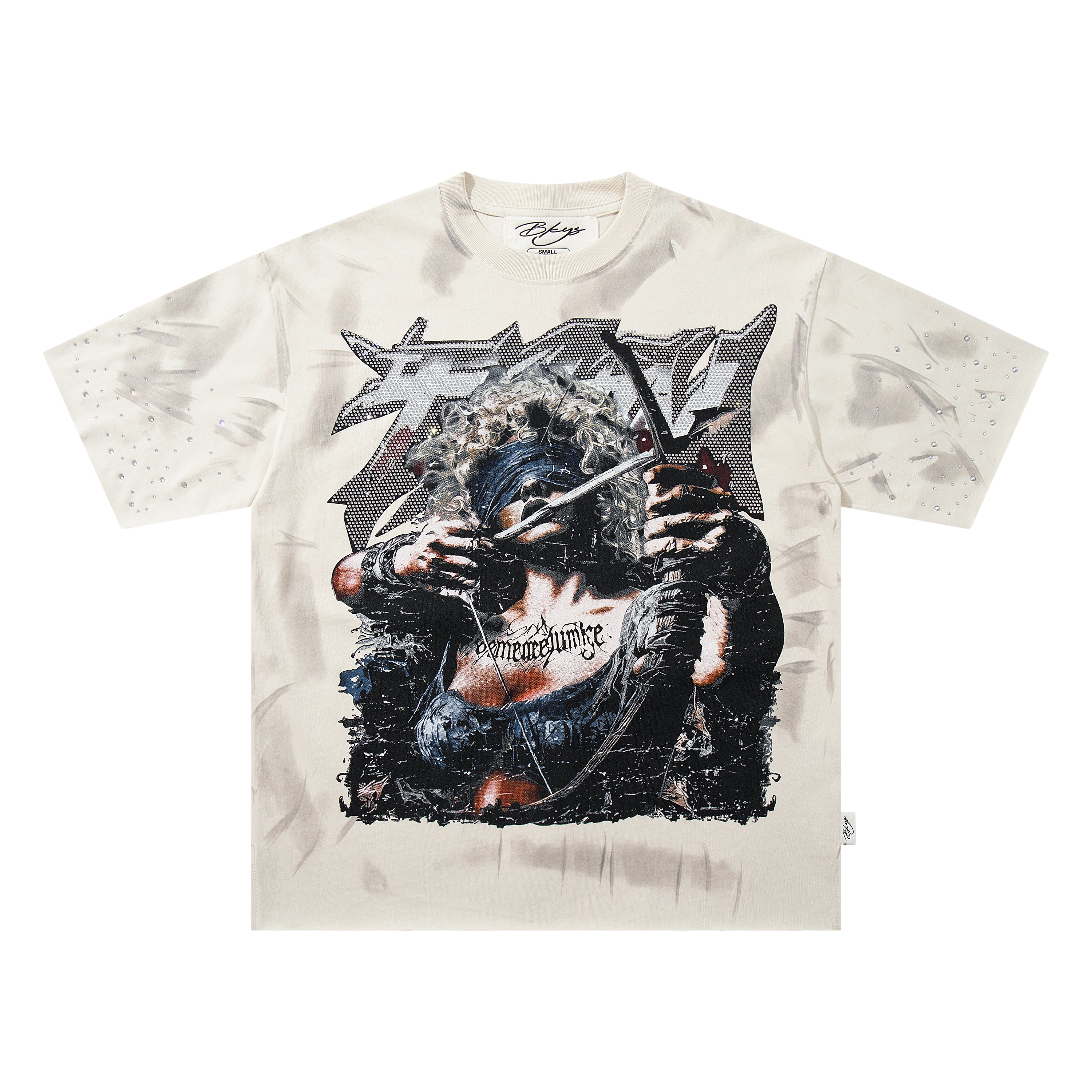 BKYS Dark Graphic Vintage Streetwear Oversized T-Shirt