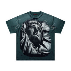 Rare Peace SOS Statue Of Liberty Graphic Streetwear Tee