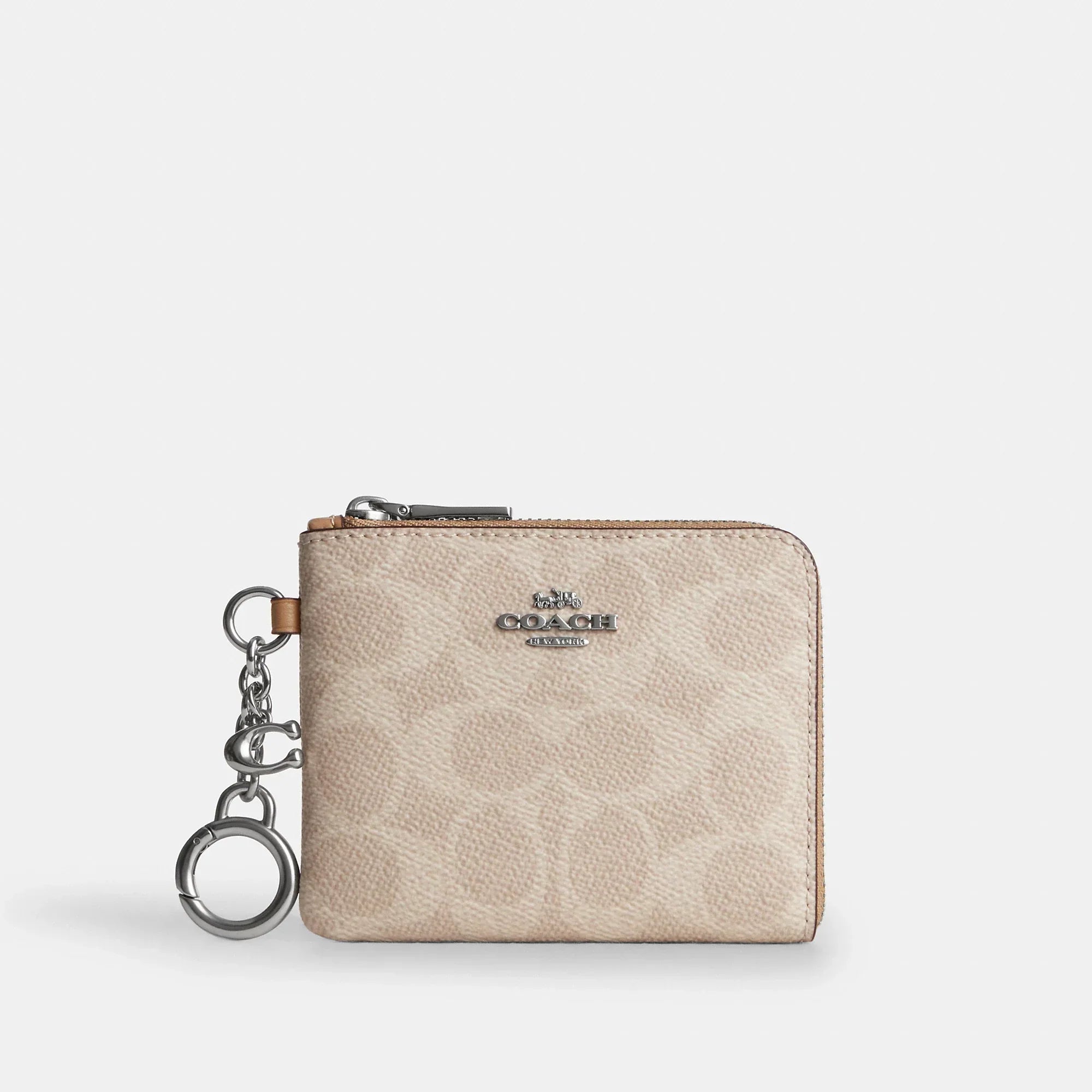 Coach Outlet Small Corner Zip Wallet In Signature Canvas