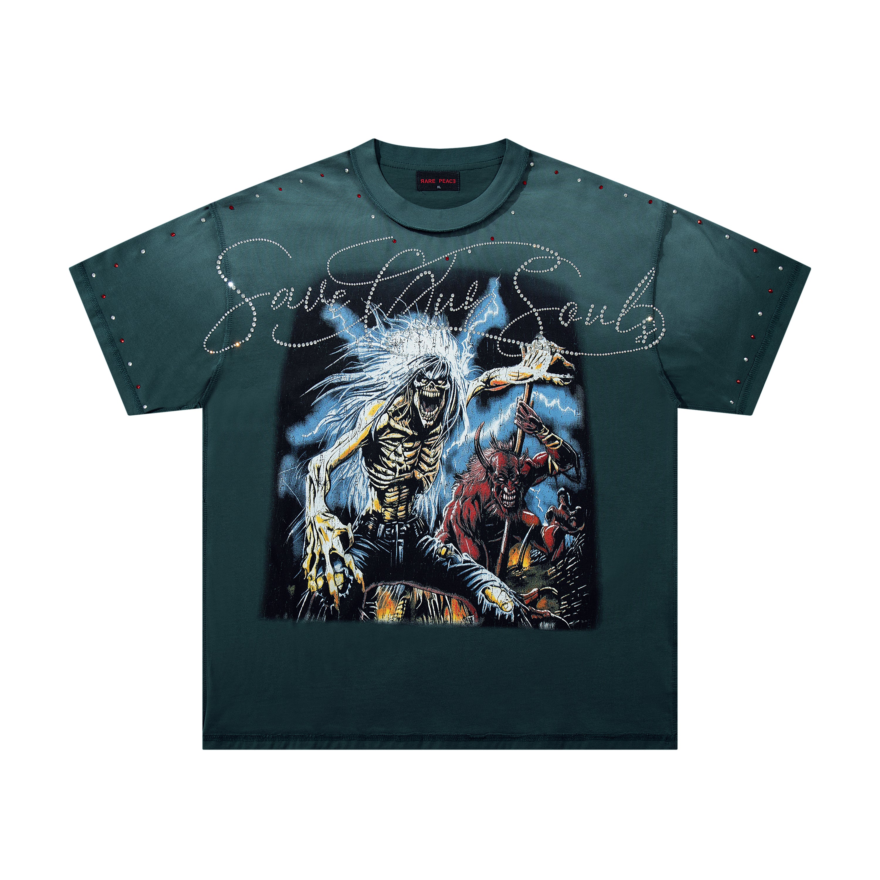 Rare Peace SOS Demon Warrior Graphic Streetwear Tee